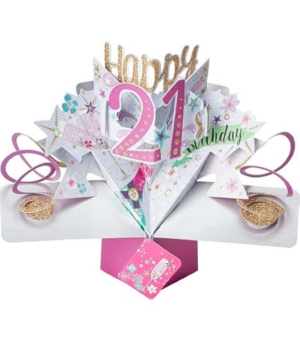 Biglietto Di Auguri Pop Up Compleanno Con Palloncini - Second Nature 21x25cm