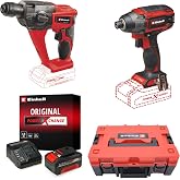 Einhell TP-CI 18/220 Li BL + TE-HD 18 Li Ak&uuml;l&uuml; Vidalama ve Pn&ouml;matik Matkap Seti (4,0 Ah Ak&uuml; ve Şarj Cihazı, &Ccedil;anta Dahildir)
