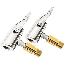 Adaptateur De Valve Française 2 En 1 - Lot De 2 Avec Tuyau 17,5 Cm - Pour Gonfler Pneus Vélo, Moto, Voiture