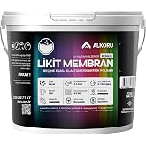 ALKORU 5 KG Likit Membran Renkli Re&ccedil;ine Esaslı Sıvı Su Yalıtım Malzemesi (Beyaz)