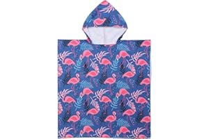 KAKU NANU Badetücher Badehandtuch Kinder, Exquisites Muster Bademantel Badeponcho Badeponcho Kinder Jungen Mädchen Cute Handtuch mit Kapuze für Kinder Jungen Mädchen