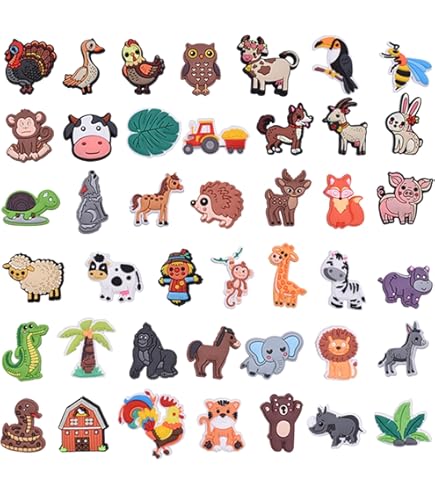 28Pcs Animali Temi Decorazione Di Scarpe Ciondoli Per Scarpe Decorativi