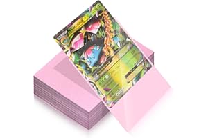 Jinhuaxin 100 Fundas para Cartas,66x91mm Fundas Cartas Magic,Fundas Cartas Transparente para Cartas,Vistoso Card Sleeves para Cartas Coleccionables como Magic,The G-athering,M-TG