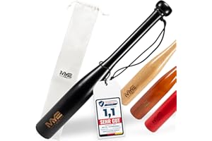 ‎ORA-TEC Oramics Baseballschläger Holz 18 Zoll (48 cm) – Robuster Massivholz Baseball Bat mit Handschlaufe & Tragetasche – Outdoor Schläger für Training, Sport & Freizeit
