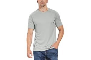 BALEAF UV Shirt Herren Wasser UPF 50+ Kurzarm Rashguard Herren Schwimmshirt Rash Vest für Schwimmen Tauchen