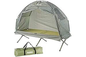SEMPTEC URBAN SURVIVAL TECHNOLOGY Semptec Tente 2 en 1 avec lit de Camp pour 1 Personne