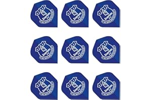 FOCO Officially Licensed Everton Football Club Dart Flights Extra Thick 75 Micron - 3 Sets per pack (9 darts Flights in total) - Professional Darts Accessories