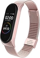 BDIG Correa Compatible Xiaomi Mi Band 4 Correas Metal,Pulsera de Acero Inoxidable Agradable para Mi Band 4 Correa (No...