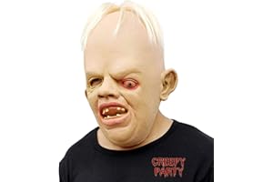CreepyParty Halloween Costume Party Scary Horror Latex Goonies Sloth Head Mask(The Goonies 1980's)