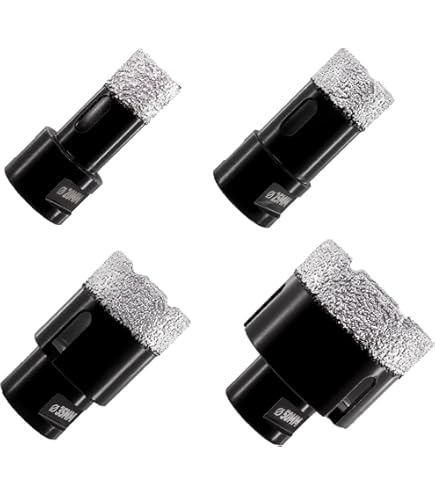 Set Punte Diamantate Per Piastrelle E Gres - 10 Pezzi Con Fraise Per Smusso | 6-68mm, Con Adattatore - Foto 2