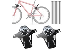Ctrunit 2pcs Bike Fenders, Mountian Bike Mud Flaps, Front and Rear Bicycle Fender, Mountain Bike Mudguards Set, MTB Mud Guard, Fits 20" 26" 27.5" 29 inch and Fat Bicycle