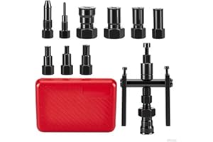 CarBole Motorcycle Blind Inner Bearing Puller Kit 10Piece,8-25mm,Inner Bearing Puller Set,Slide Hammer Pilot Insert,Blind Hole Extractor,Universal for Motorcycles & Cars,with Storage Box