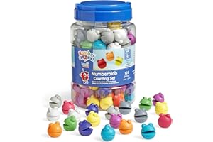 Learning Resources Numberblocks Numberblobs Counting Set, Ages 3+, Maths Counters for Kids, Sorting & Counting Classroom Resource, 120 Colourful Pieces