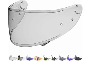 Everalo Visera Casco Compatible con Shoei Nxr - Ryd - X Spirit 3 - Z7 - Rf1200 - X14 - Cwr 1 - Cwr f - Pantalla Shoei Nxr Pinlock Listo - Antirayas y antivaho.