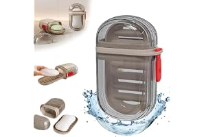 JIALTO Portable Soap Holder - Compact and Durable Plastic Soap Dish for Home, Outdoor Hiking, and Camping - Travel Soap Box C
