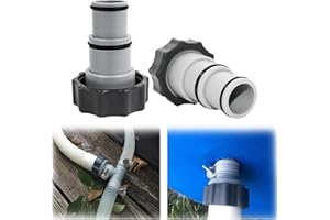 Adapter A für Intex Pool,HPiano 2 Stück Pool Schlauchadapter,Intex Poolsauger,Intex Anschlussset 38mm Intex Adapter,mit Innengewinde zum Verschrauben,für Pool-Schlauch,pools,gartensaunas & whirlpools