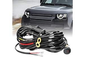 CO LIGHT Wiring Harness 1 Lead for LED Light Bar Led Work Light 12V Switch Relay Wire Harness Kit for Off Road ATV UTV