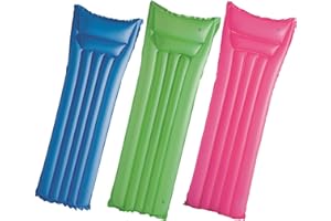 BESTWAY 44007 - Colchoneta Hinchable Colores Mate 183x69 cm, Multicolor