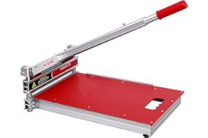 17mm Laminatschneider Pro | 330mm Vinylschneider für LVP, SPC, WPC, Bambus & Parkett | 0°-45° Winkelschnitt | Wolframstahlklinge | Staubfrei, ergonomisch | Profi Werkzeug für Bodenbeläge