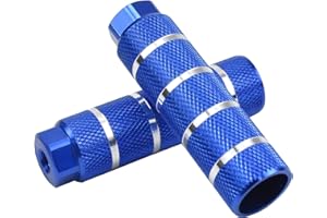 YMWALK Pedane bici, 2 pezzi Pedane bici in alluminio universali Pedane acrobatiche BMX Pedane ciclismo Piedi posteriori antiscivolo Pedali Accessori bici per BMX, Mountain bike (Blu)