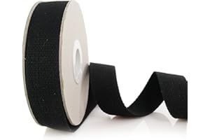 Trimz Cotton Webbing, Black, 30mm