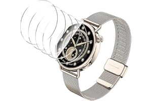 Aiziki [6 sztuk ochraniaczy ekranu do zegarka Xiaomi Watch S4 41 mm, 0,33 mm, ultra przezroczysty, odporny na odciski palców, bez pęcherzyków, ultra wytrzymały, HD przezroczysty