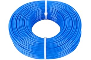 Iyowei Iyowei Bobine de Fil Rond en Nylon pour Coupe-Bordure débroussailleuse Diamètre 1,6 mm Longueur 100 m, Fil de Coupe de Remplacement Ligne de Trimmer