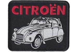 FROM HAWAII WITH LOVE E009 - Ecusson Patch Brodé Thermocollant - 9 cm x 7,5 cm - 2cv 2cv Voiture Automobile