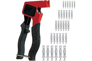 HXXWEUS Kit d outils de Réglage D ancrage Mural, Outil de Réglage en Métal pour Ancrage Mural Robuste, avec 30 vis d Ancrage Murales Creuses, Set de Pinces pour Chevilles Creuses, pour Réparations, Montages