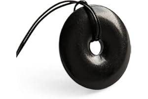 Karelian Heritage Colgante de piedra Shungite para equilibrio de chakras, curación de chakras raíces, collar espiritual y protector