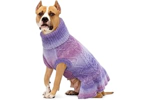 Lelepet Maglione per cani di piccola taglia, maglione per cani di piccola taglia, maglione a collo alto per cani, maglione per cani di piccola taglia, maglione autunnale per animali domestici,