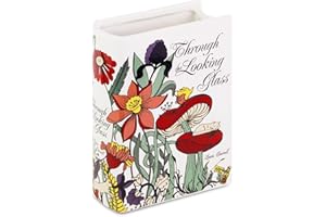 SUNOYA Florero De Libro, 5.25 * 8 Zoll Jarrón De Libro, Jarrón En Forma De Libro, Jarron Libro Cerámica, Jarrón Floral De Forma De Libro, Book Vase para Dormitorio, Sala De Estar, Oficina