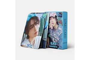 YAZGAN 55pcs Stray Kids Photocards ATE Cards New Album Cards SKZ BangChan/Felix/ChangBin/HyunJin/Han/Lee Know/I.N Mini Merch Photo Cards StrayKids Poster Cards para aficionados (HAN)