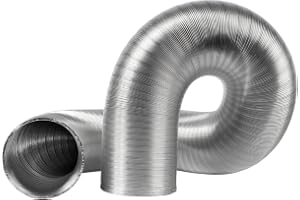 12 cm/120 mm aluminiumrör – 3 m lång flexibel ventilationsrås – för torktumlare fläktar, rörfläkt, luftkonditionering – luftk