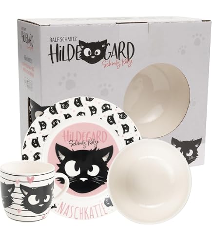 Frühstücksset 3-teilig Maxwell & Williams Frühstücks-Set 3-teilig – Teller, Schale, Becher – Tint-Serie, Hellblau, Keramik In Geschenkbox – Spülmaschinen- & Mikrowellengeeignet