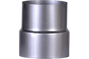 FIREFIX A150/Ü1 Reduzierung von 150 auf 120, FAL, Ofenrohre aus Stahlblech, 0,6 mm stark, innenliegend gemufft, Längen lasergeschweißt