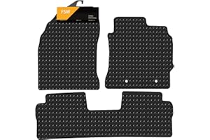 FSW - Tailored Mats - Fits TOYOTA Auris 2013-2018 Taxi Version 1Pc Rear Mat - HEAVY DUTY 3mm Rubber Matting - Anti Slip Mat - Waterproof Car Floor Mat - Clips & Anti Slip Backing - 3 Floor Mat Set