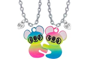 Bixorp Süße Freundschaftskette für 2 - Magnetische BFF Kette - Niedlicher Anhänger für beste Freunde - Geschenk für Best Friends