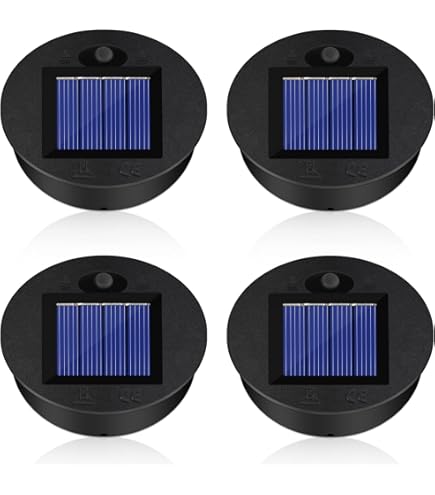Riisoyu 4 stuks vervangende solarlampen, IP65 led reserveonderdelen, 8