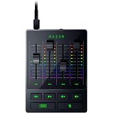 Razer Audio Mixer - XLR, 3,5 mm ve optik girişe sahip USB ses arabirimi - Sessiz d&uuml;ğmeli 4 kanallı arabirim - Tak ve &ccedil;alıştır