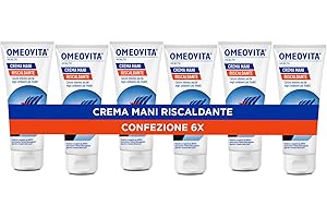 OMEOVITA HEALTH - CREMA MANI RISCALDANTE | Per Chiunque Soffra di Mani o Piedi Freddi, Per Sport All'Aperto, Sensazione di Calore Intenso Dopo Pochi Minuti, 6 x 75 ml