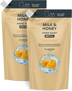 by Amazon Milk & Honey Handseife Nachfüllpack, 2 x 1000 ml4,4 von 5 Sternen6.5392,50 €