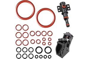 WHIZNOOK 30 Pièces Joints Toriques pour Philips Saeco Afin de Résoudre Fuites et Problèmes d'éCoulement de L'Eau, Joints Toriques en Silicone pour Machines à Café pour Valve de Support, Valve de Vapeur