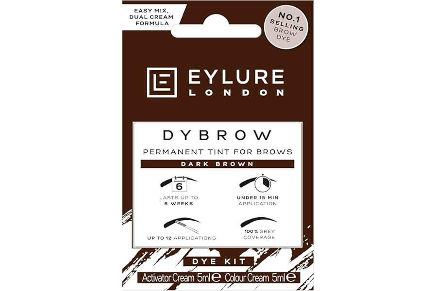Eylure DYBROW Eyebrow Dye Kit, Dark Brown