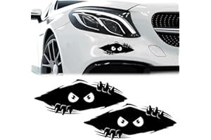 Yuqilin 2 Piezas Pegatinas Coche, Pegatinas Personalizadas Coche, Interesante Pegatina Coche, Pegatinas Coche Exterior, para Coche, Moto, Ventana de Carro, Cascos, Sala de Estar (Negro)