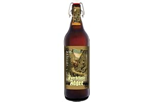 ‎BIERUNDMEHR Furchtloser Jäger - 1 Liter Flasche Bier mit Bügelverschluss (keine Geschenkverpackung)