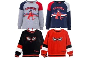 Miraculous Ladybug e Cat Noir - Bambina - Felpa Ladybug - Autunno Inverno - Licenza Ufficiale