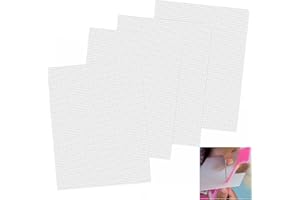 NOKWOCY 4 pezzi di griglia di plastica, rete per occhi maschera, tela in plastica bianca per fai da te, ricamo, maglieria, uncinetto, punto croce, produzione di borse