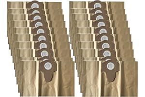 FIXEDBYU Lot de 20 sacs d'aspirateur en papier pour aspirateur sec Parkside PNTS 30 PNTS 1250/9 PNTS 1300 PNTS 1400 PNTS 1500
