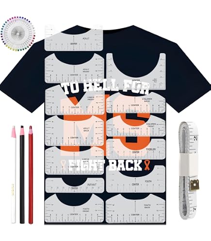 4 Règles D'Alignement Pour T-Shirt - Guides De Centrage Transparents | Pour Sublimation, Vinyle, Création DIY